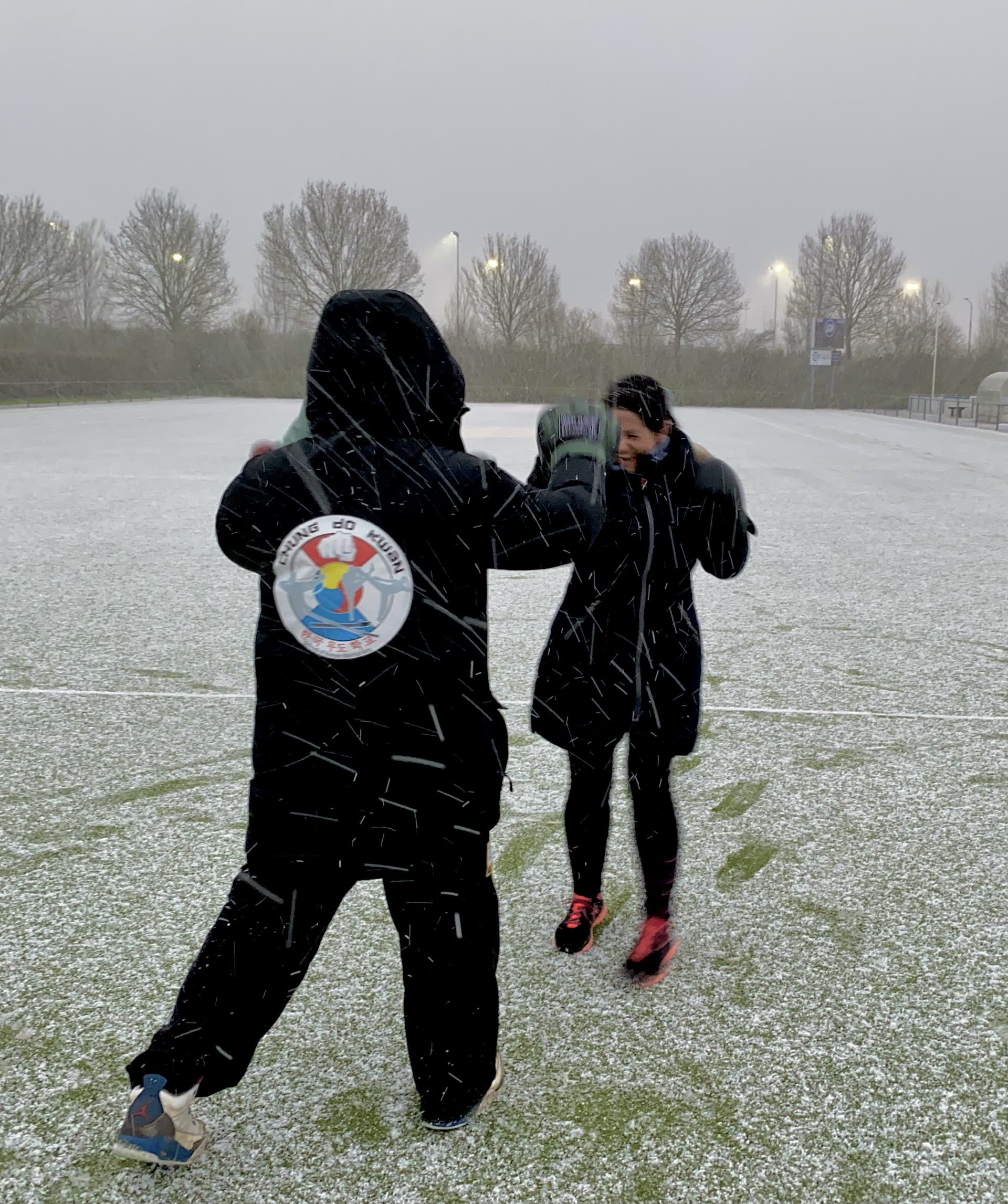 Outdoor training in snow and cold during the coronavirus period