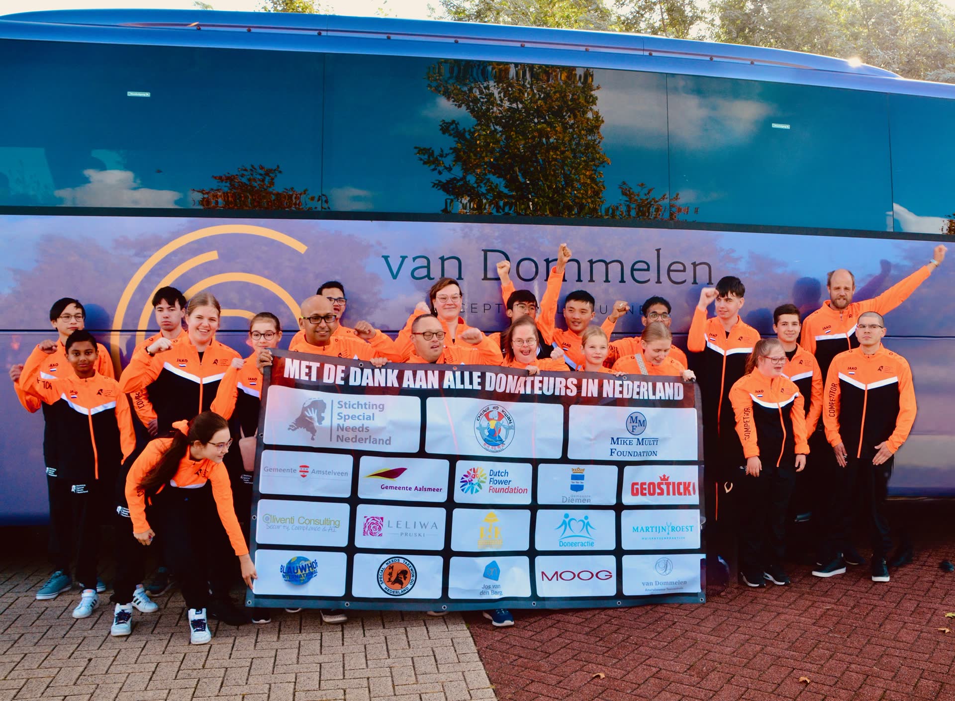 The Dutch Special Needs Taekwondo Team, with thanks to all donors