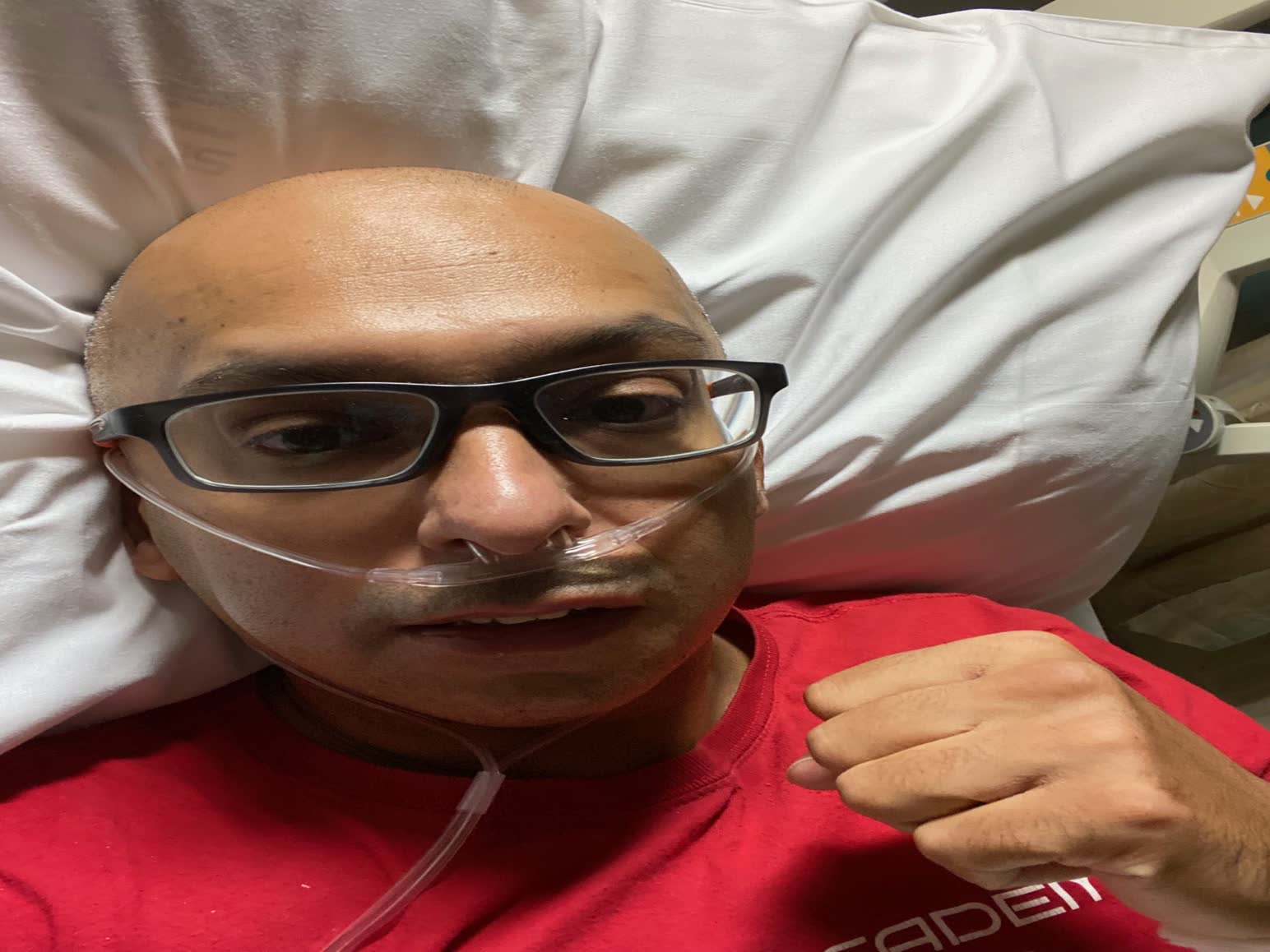 David Chung during his recovery period